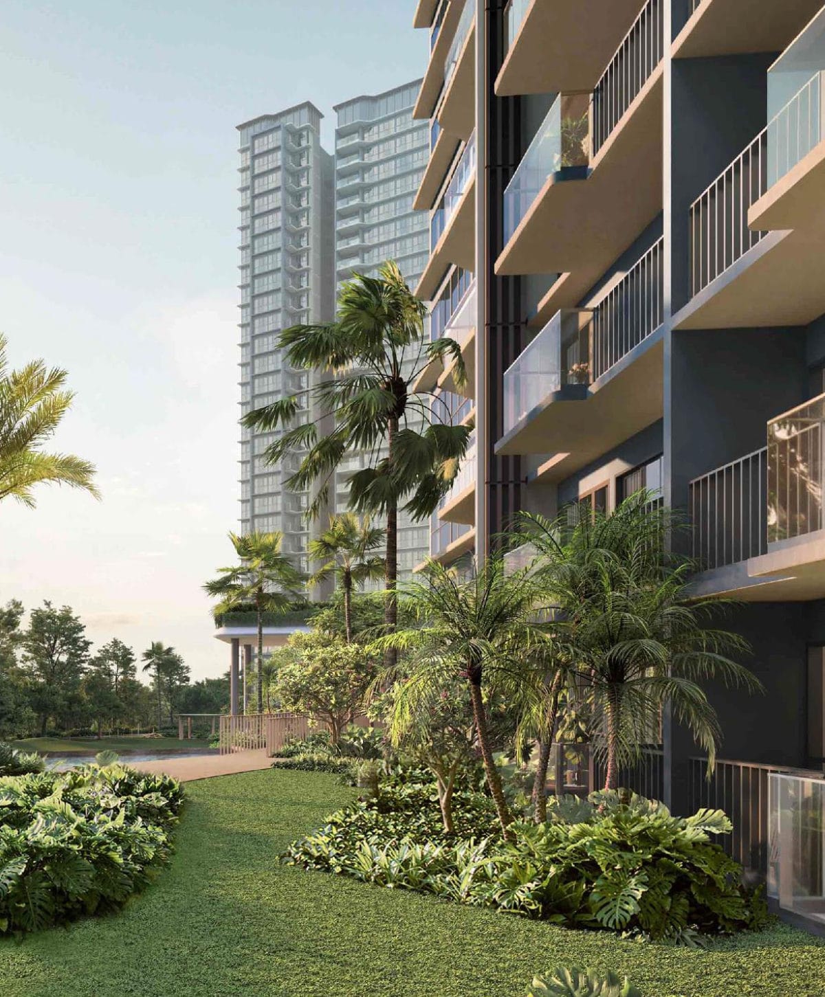 Island Club, view from a ground-floor private enclosed space