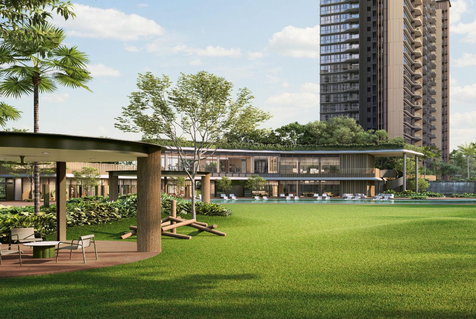 Grand Clubhouse, grand lawn pavilion