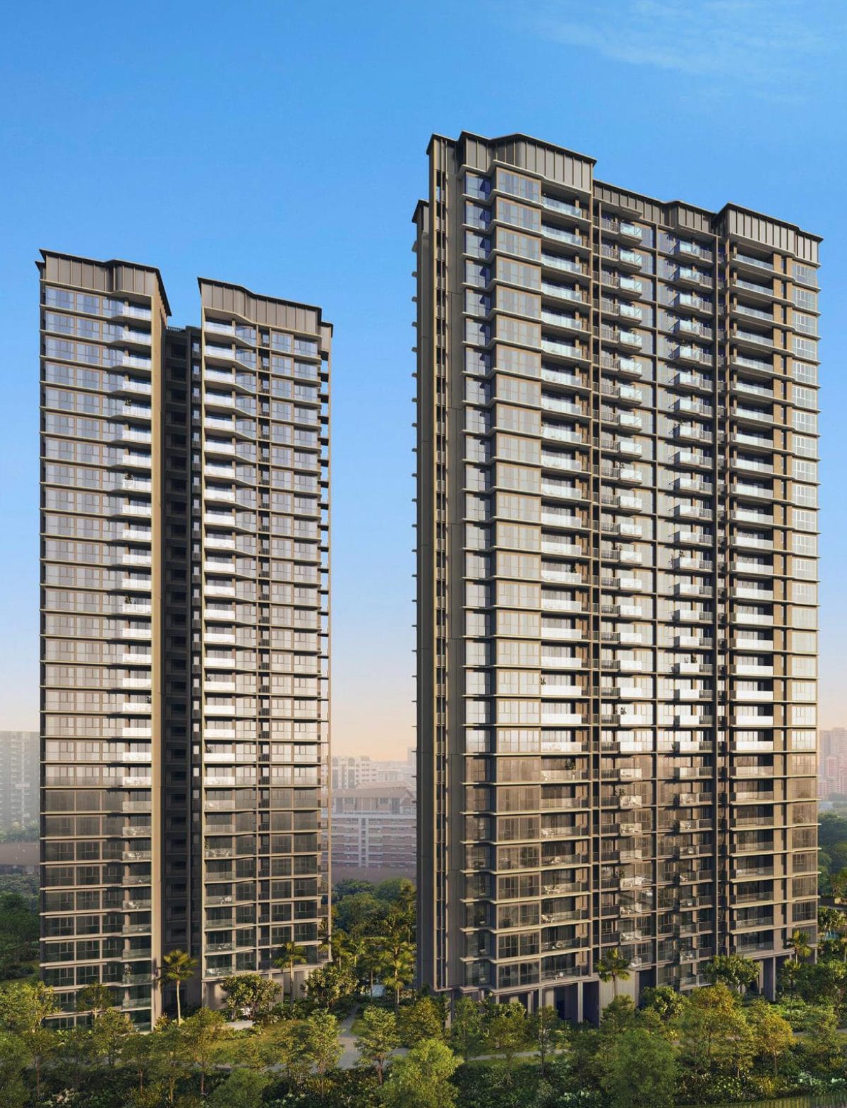 Luxury Collection, two 30-storey towers
